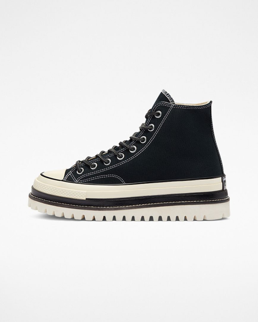 Topanky Na Platforme Converse Chuck 70 LTD Lugged Vysoke Panske Čierne | SK BPCMG2